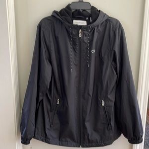 Calvin Klein Black Lined Nylon Jacket Size XL